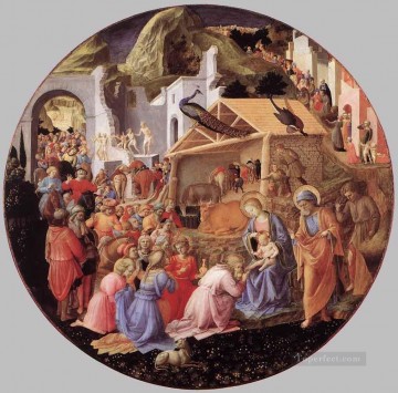 Fra Filippo Lippi Painting - Adoration Of The Magi Renaissance Filippo Lippi